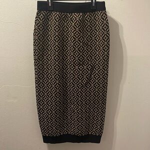 Michael Michael Kors Logo Jacquard Pencil Skirt